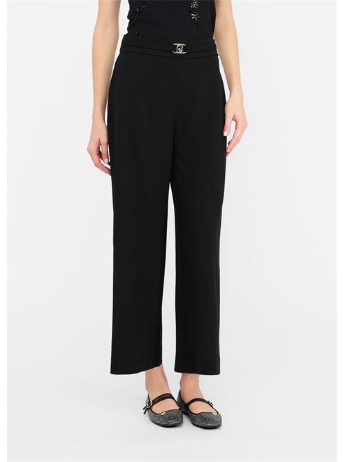 Pantaloni cropped con cintura LIU JO | MF5260J1930/22222